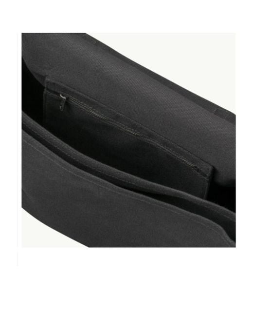 A.P.C. Black Recuperation Foldover Messenger Bag for men