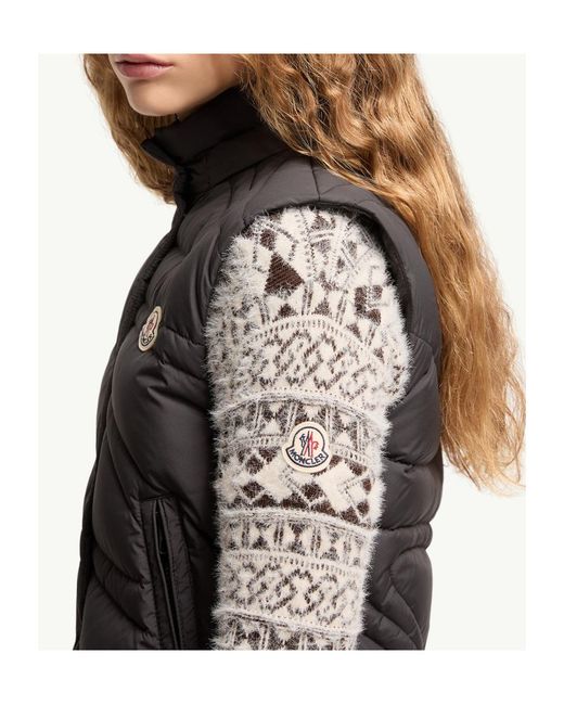 Moncler Black Leona 2-In-1 Hooded Short Down Jacket