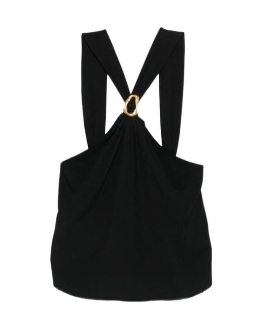 Forte_forte Black Ring Detail Top