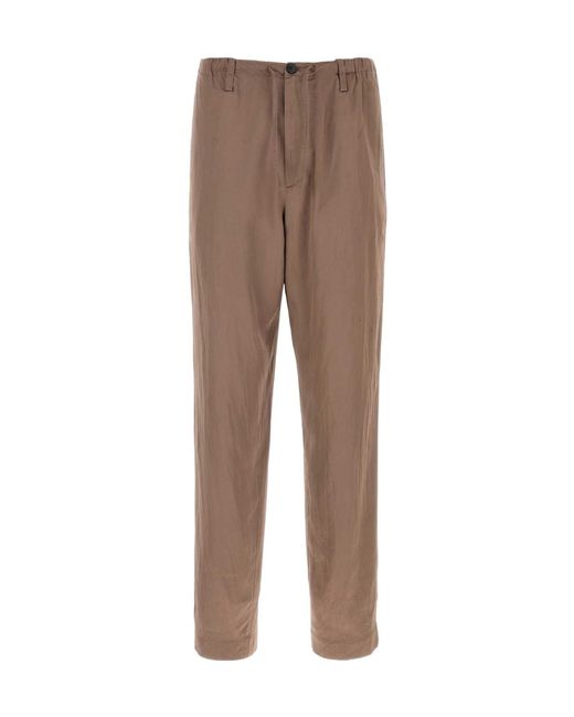 Dries Van Noten Brown Straight Leg Pants for men