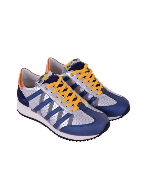 Dolce & Gabbana Blue Logo Details Casual Sports Shoes for men