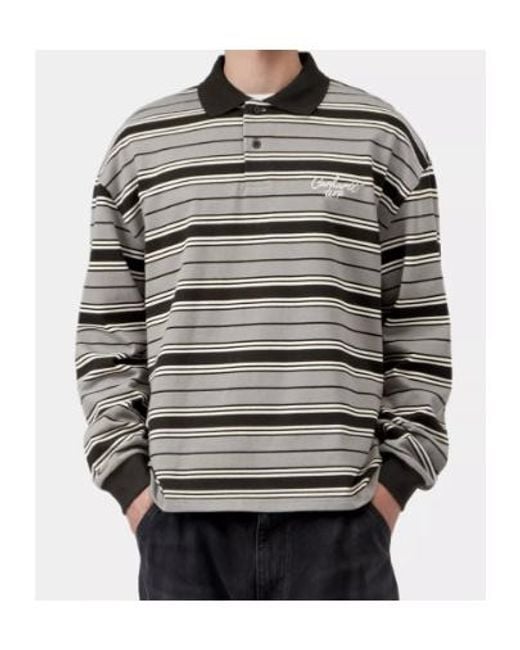 Carhartt Gray L/Devitt Rugby Shirt for men