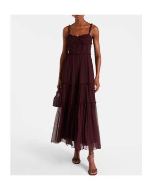 Ulla Johnson Purple Sleeveless Strapless Dress