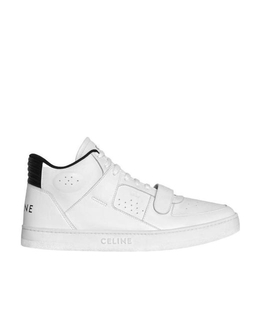 Céline White Ct-02 Mid Sneaker With Velcro for men