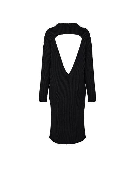 Bottega Veneta Black Structured Shift Dress