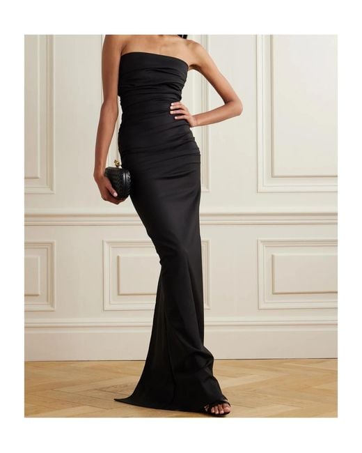 Maticevski Black Intoxicate Strapless Dress