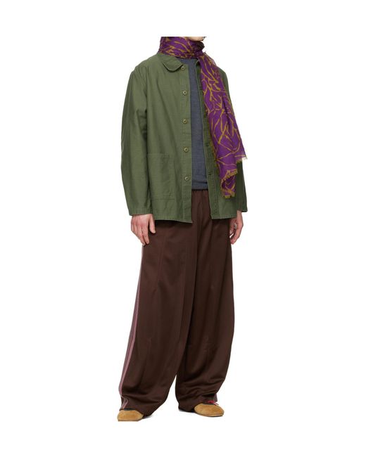 Needles Green Collared Shirt for men