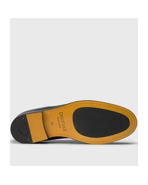 Doucal's Black Mario 50 Loafers for men