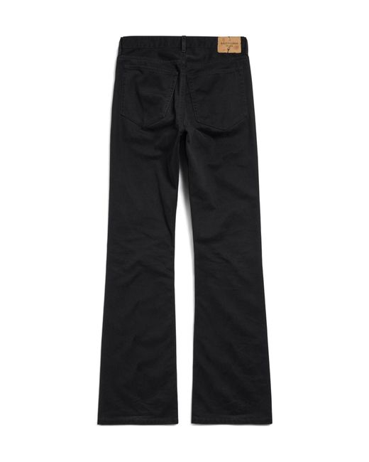 Balenciaga Black Mid-Waisted Straight-Leg Jeans