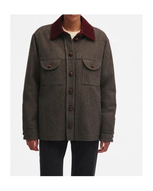 Blazé Milano Brown Blazé Milano Badis Berber Houndstooth Coat