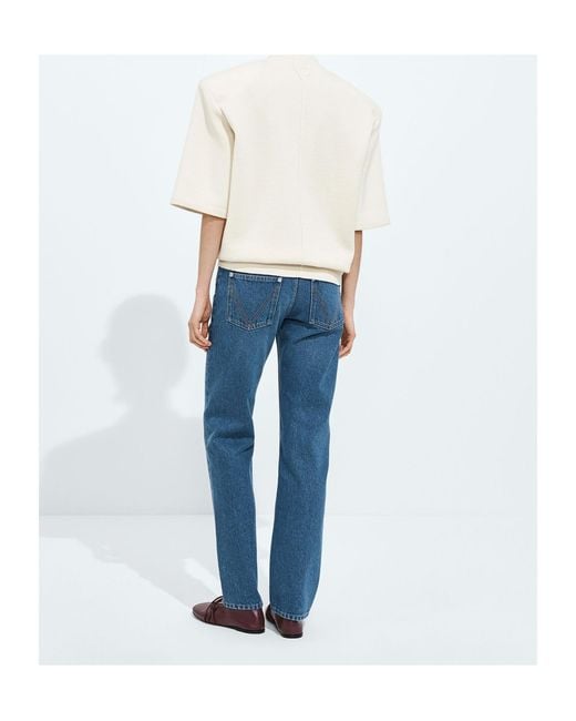 Bottega Veneta Blue Medium Straight Jeans