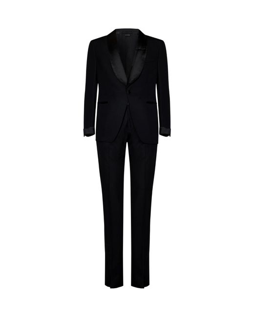 Tom Ford Black Single-Breasted Suit for men