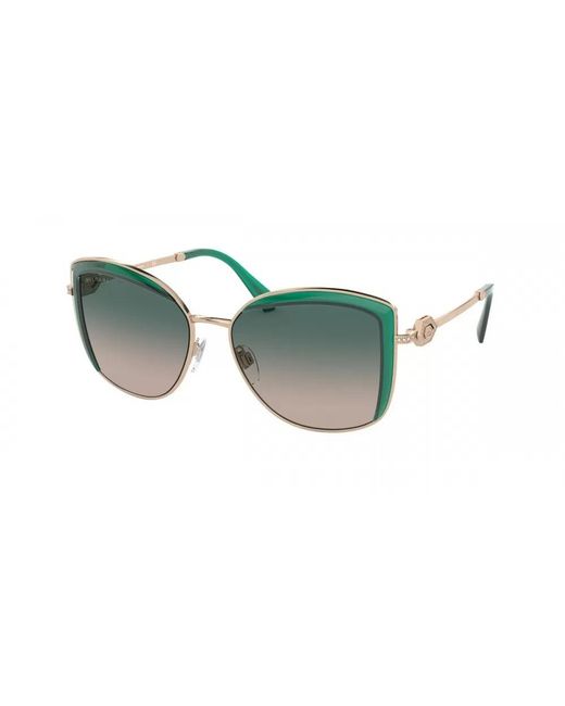 BVLGARI Green Box Logo Sunglasses