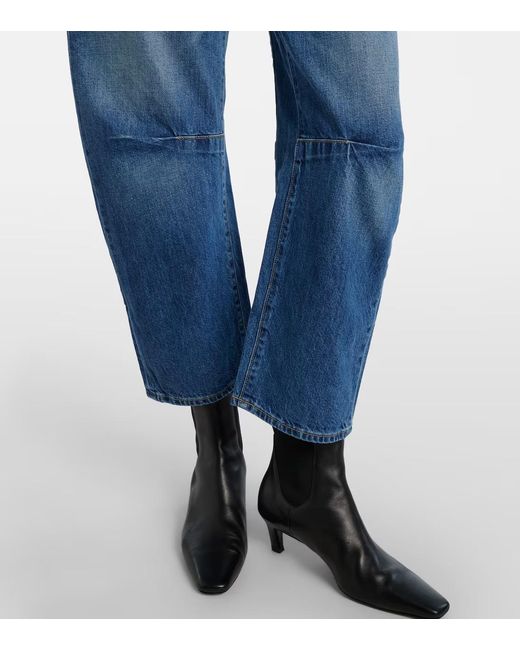 Nili Lotan Blue Belt-Loop Jeans
