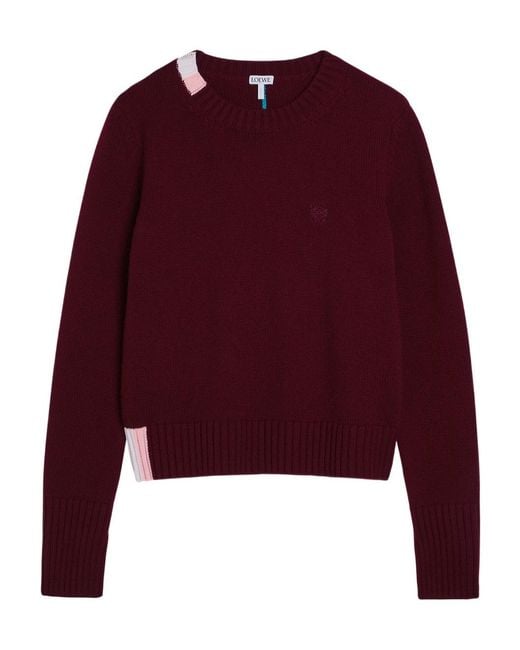 Loewe Red Cashmere-Blend Jumper