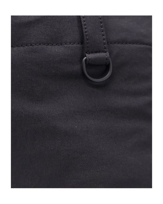 Herno Blue Laminar Zip Closure Pants for men