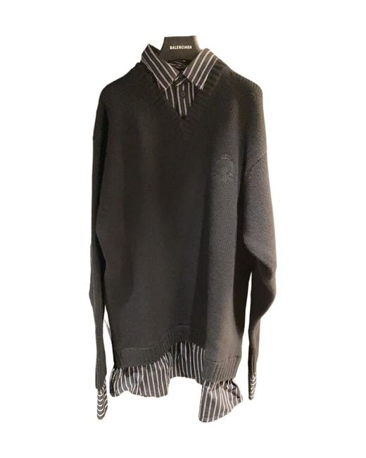 Balenciaga Blue Sweater for men