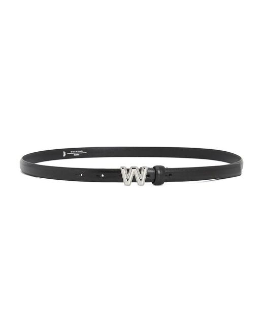 Weekend by Maxmara Black Logo Belt