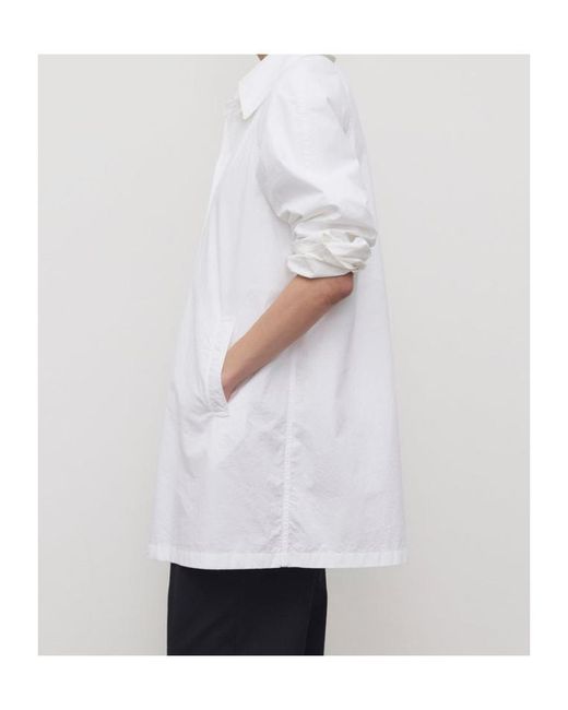 The Row White Hawkins Coat