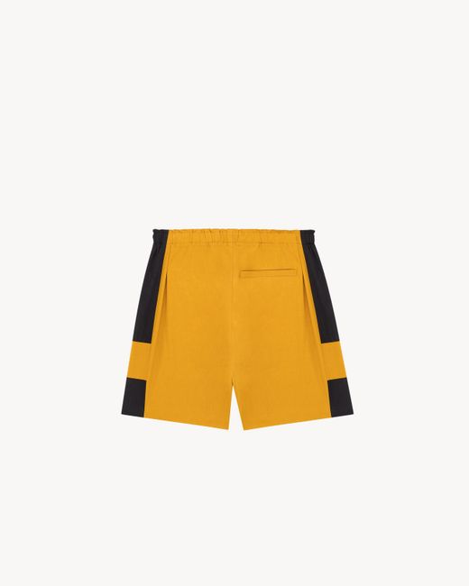 Saint Laurent Yellow Cotton Casandre Shorts