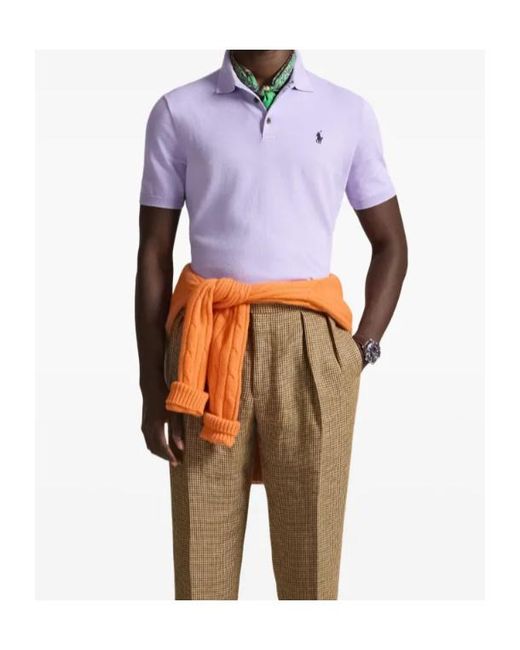 Polo Ralph Lauren Purple Classic Piqué Polo Shirt for men