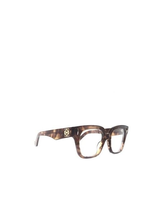 Loewe White Square Frame Glasses