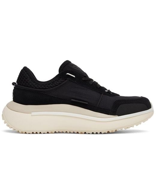 Y-3 Black Ajatu Run Lace-Up Sneakers for men