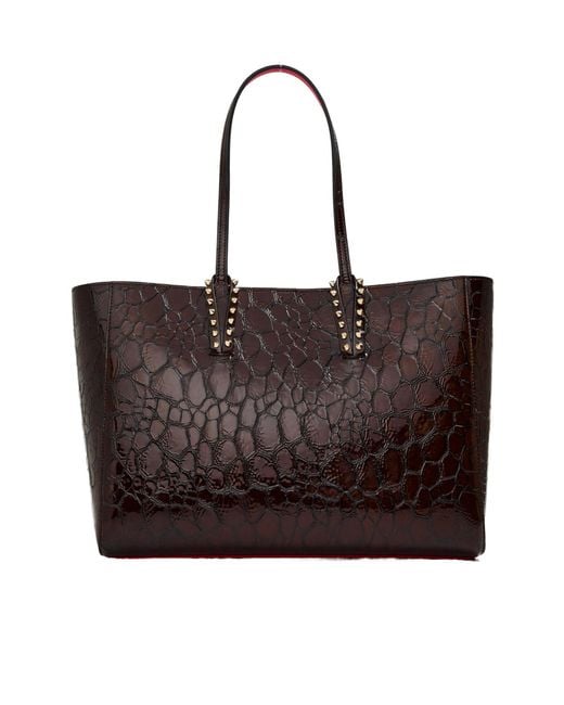 Christian Louboutin Brown Leather Tote Bag