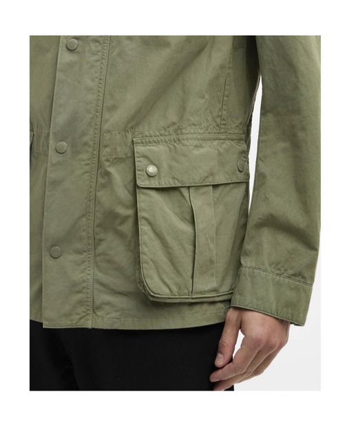 Barbour Green High Neck Pocket Jacket for men