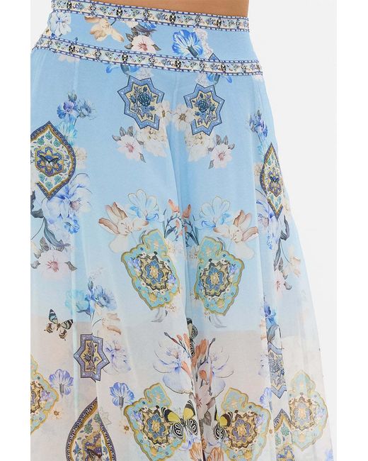 Camilla Blue Zippered Casual Pants