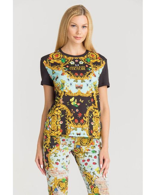 Versace Metallic Logo Details T-Shirt