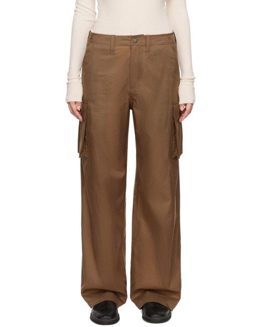 Our Legacy Brown Mount Ripstop Cargo Trousers for men