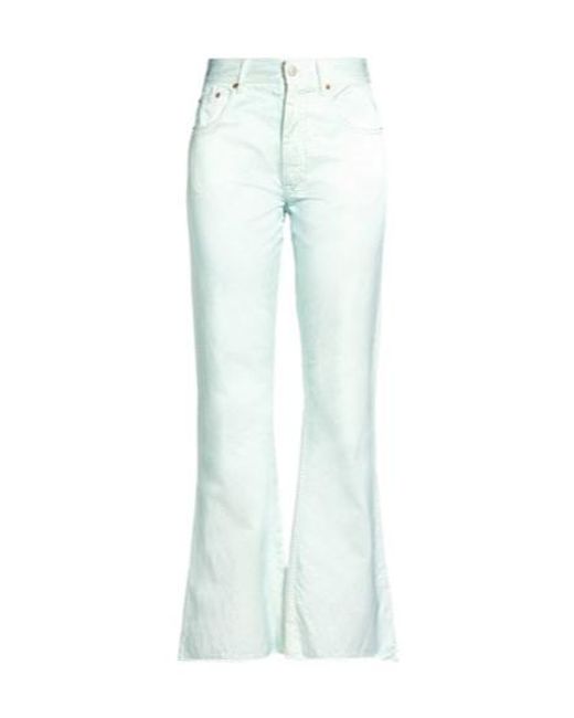 MM6 by Maison Margiela Blue Simple Straight-Leg Pants