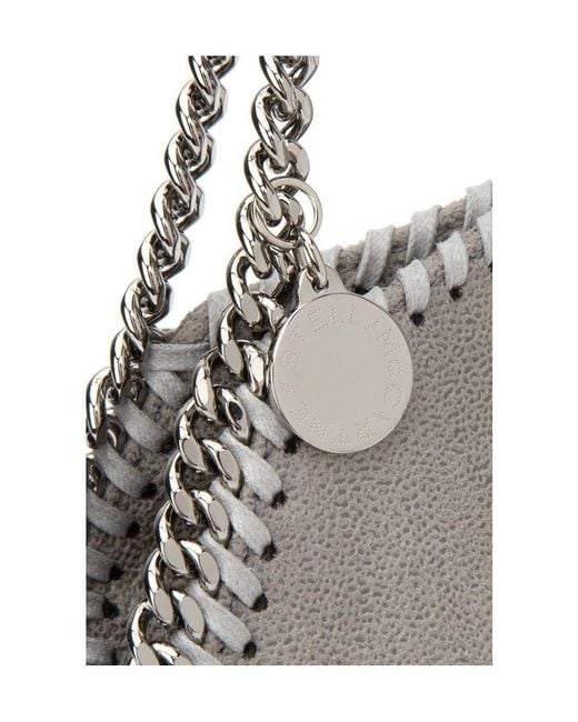 Stella McCartney Gray Falabella Tiny Tote Bag