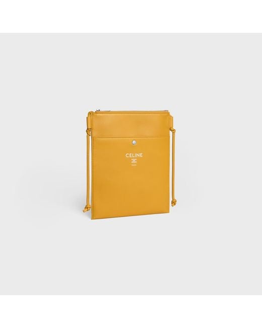 Céline Yellow Sharp Pouch Take Away for men