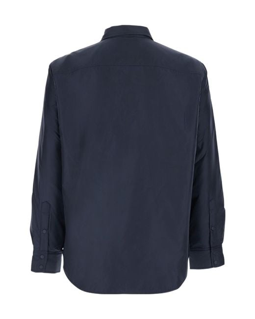 Aspesi Blue Long-Sleeve Casual Jacket for men