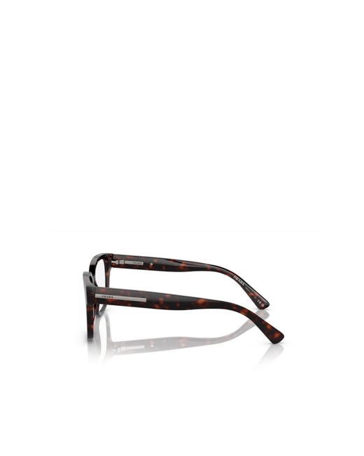 Prada White Eyewear Square Frame Glasses for men