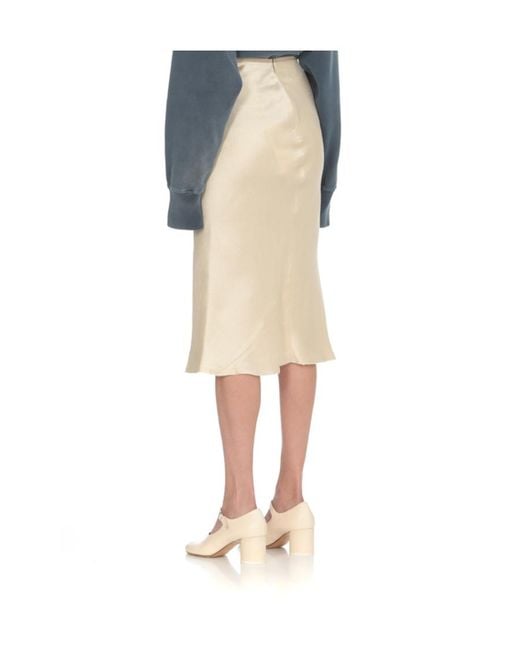 Maison Margiela Natural Flared Hem Skirt