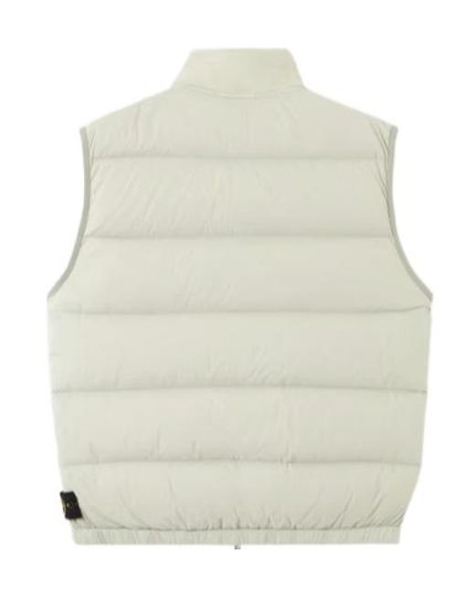 Stone Island Natural Logo-Patch Padded Gilet for men