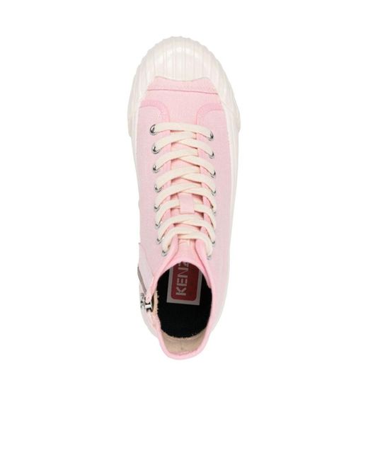KENZO Pink School High-Top Trainers