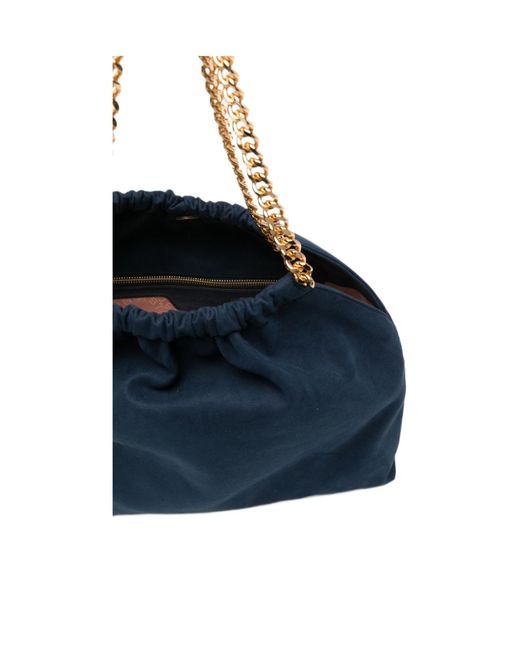 Stella McCartney Blue Chain Shoulder Bag