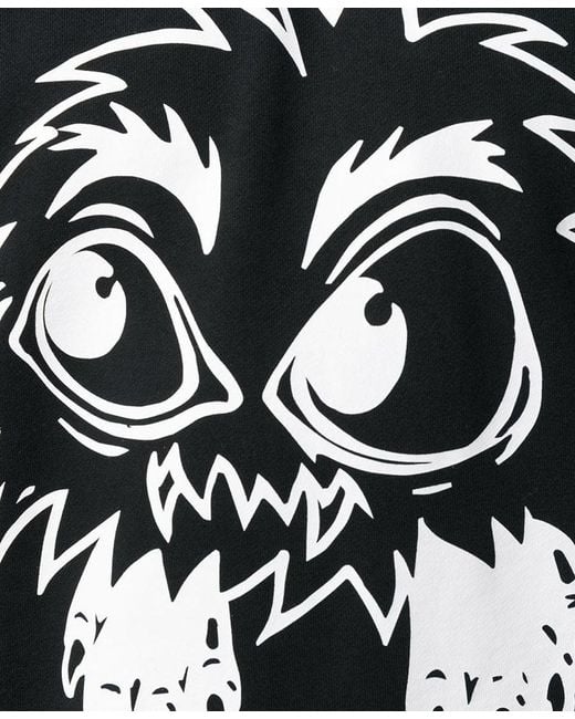 McQ Alexander McQueen Black Pattern Printed Hooded Sweater for men