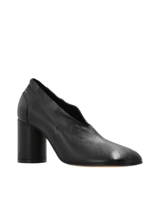 MM6 by Maison Margiela Black Slip-On Pumps