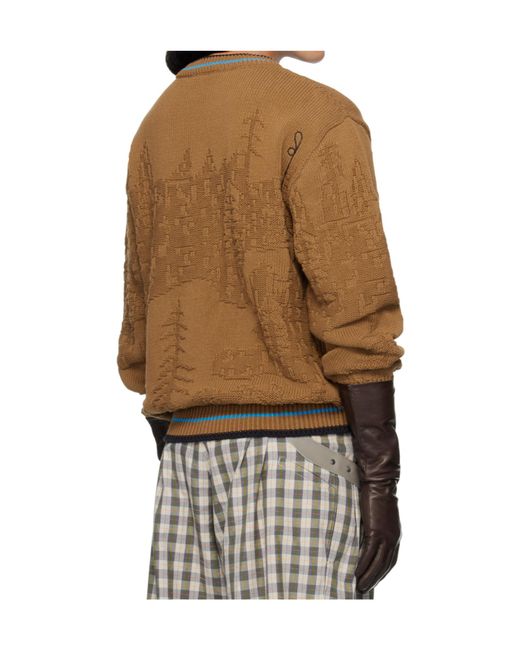 Kiko Kostadinov Brown Fitz Knit Jumper for men