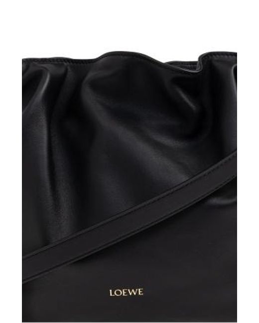Loewe Black Medium Flamenco Clutch Bag