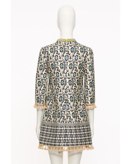 Valentino White Floral-Print Dress