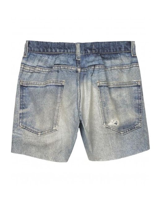 Satisfy Blue Elastic Waist Denim Shorts for men