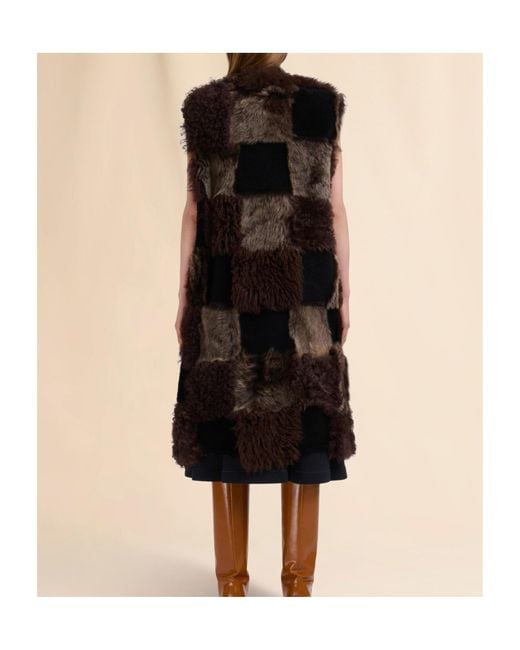 Marni Black Shearling Long Vest