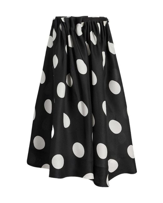 Khaite Black Riley Skirt