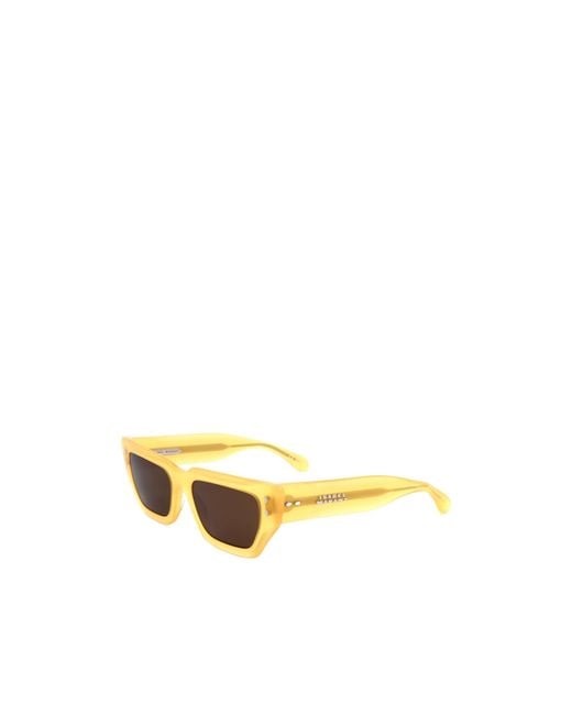 Isabel Marant Yellow Cat-Eye Frame Sunglasses
